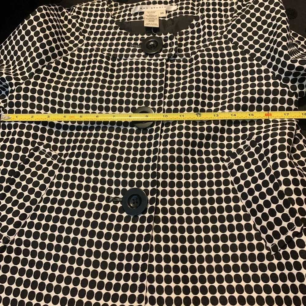 Max Studio Black & White Blazer Size XS - Picture 4 of 8